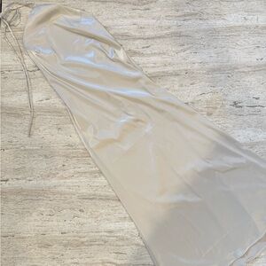 Altar'd State Champagne Satin Dress